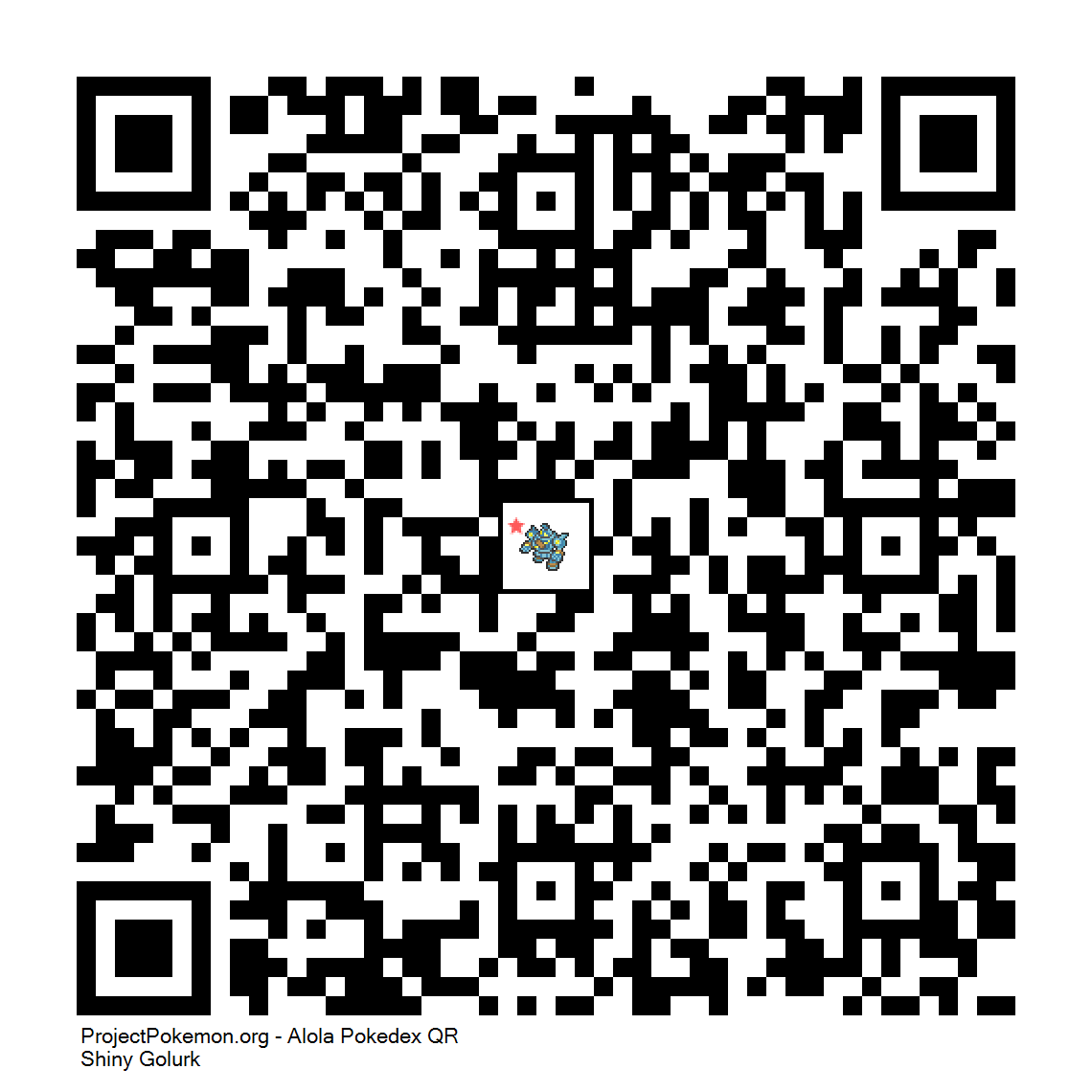 Cdigo QR de Golurk variocolor